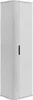 A tall, white cabinet with a ribbed door and a black handle, shown from a slight angle against a white background. Anteprima dell’immagine prodotto