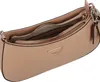 A close-up view of an open beige handbag, showing its interior compartments. Produktbild-Vorschau