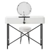 Coiffeuse Flieks avec tabouret rembourré, coiffeuse aspect Voir les images du produit 9