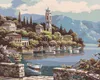 Zuty - Malen nach Zahlen - EINE BUCHT MIT RUDERBOOT, 40x50 Produktbild-Vorschau 1