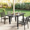 Outsunny Gartentisch Ausziehbarer 80/160 x 80 cm Aluminium Produktbild-Vorschau 9
