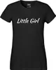 Huuraa Damen T-Shirt Little Girl Schriftzug L Black Bio Produktbild-Vorschau 2