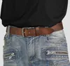 Harrys-Collection Herren Jeansgürtel Büffelleder, Braun, W Produktbild-Vorschau 3