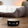 Keramická miska "DOG" 15,5 X 15,5 X 6,5 cm čierna / béžová Náhľad obrázku produktu 4