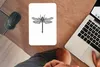 MuchoWow® Mauspad Mousepad Libelle - Insekten - Retro - Produktbild-Vorschau 3