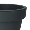 Fioriera in plastica M rotonda Ø 38 cm - antracite - Anteprima dell’immagine prodotto 4
