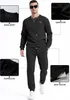 ASKSA Pánský teplákový oblek Tracksuit Set svetr mikina Náhled obrázku produktu 3