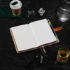 Diario con chiusura a chiave, formato A5, in pelle vintage, Anteprima dell’immagine prodotto 4