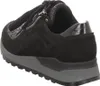 A side view of a black women's sneaker with a gray sole. Náhled obrázku produktu