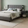 Zestaw 2 szafek nocnych Relaxdays, z szufladą i półką, Podgląd zdjęcia produktu 2