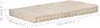 vidaXL Cuscino Pallet in cotone 120×80×10 cm Beige Anteprima dell’immagine prodotto 10
