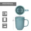 Ritzenhoff 6x Jasper Kaffeebecher 250ml H10,4cm Graublau Produktbild-Vorschau 6