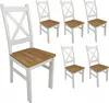 6x židle Craft LOFT z bílého dubu s křížovým opěradlem Náhled obrázku produktu 1