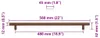 vidaXL Möbelgriffe 5 Stk. Bronzen 480 mm Edelstahl Produktbild-Vorschau 8