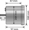 Koso D64 Chrome Style luci di segnalazione del tachimetro, Anteprima dell’immagine prodotto 6
