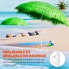 Parasol inclinable Hawaii 195 cm vert Parasol de plage Ø Voir les images du produit 2