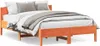 Massivholzbett ohne Matratze Wachsbraun 150x200 cm Produktbild-Vorschau 2
