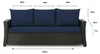 Kussens voor tuinbank - Zitkussen 170x60x7, rugleuning Productafbeelding-voorbeeld 7