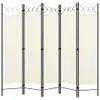 vidaXL 5dílný dělič pokojů krémově bílý 200x180 cm - Dělič Náhled obrázku produktu 10