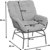 Set di 2 sedie da giardino HWC-P75, poltrona da giardino, Anteprima dell’immagine prodotto 9