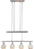 Globo Lighting Hängeleuchte Metall Nickel matt, 4x E14 LED Produktbild-Vorschau 16