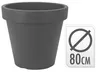 Kunststoff Blumentopf Anthrazit Ø80 cm - Höhe 76 cm Produktbild-Vorschau 1