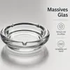 24 Aschenbecher Hochwertige Glas Ascher Rund Gastro Wind Produktbild-Vorschau 4