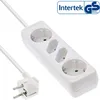 InLine 16443W, 3 m, Uhlové, 1,5 mm², Biela, Plast, 2 AC Náhľad obrázku produktu 3