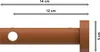 Interdeco Gardinenstange / Vorhangstange Silbergrau / Produktbild-Vorschau 2