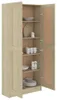 vidaXL Bücherschrank Sonoma-Eiche 82,5x30,5x185,5 cm Produktbild-Vorschau 8