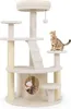 COSTWAY Arbre à chat petit, arbre à chat en bois, arbre à Voir les images du produit 1