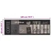 vidaXL Tapis de cuisine Lavable Coffee Noir 60x180 cm Voir les images du produit 4