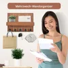 Schlüsselbrett Holz mit Ablage, Schlüsselhalter mit 5 Produktbild-Vorschau 5