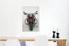 MuchoWow® Poster Rotes Motorrad auf weißem Hintergrund Produktbild-Vorschau 5