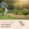 Floranica Bordura per Giardino in legno 10 x 200 cm Natur Anteprima dell’immagine prodotto 6