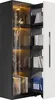 Merax Vitrine en verre avec LED, deux portes, armoire Voir les images du produit 8