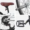 vidaXL Mountainbike 24 Zoll 6-Speed für 8-12 Jahre alt Weiß Produktbild-Vorschau 3
