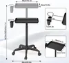 A product image showing a salon trolley with dimensions indicated. Voir les images du produit