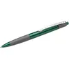 A green ballpoint pen with a gray grip and a silver clip is shown against a white background. Náhľad obrázku produktu
