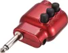 A small, metallic red electronic device with knobs and a plug. Voir les images du produit
