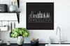 MuchoWow® Poster Skyline "Barcelona" weiß auf schwarz 50x50 Produktbild-Vorschau 3