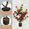 COSTWAY Arbre artificiel 2 avec 24 fleurs, camélia Voir les images du produit 5