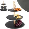 Servierständer mit 3 Ebenen Excellent Houseware, Schiefer, Produktbild-Vorschau 16