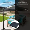 SWANEW 3,5 m slnečník UV40+ Camping Pendulum Umbrella Náhľad obrázku produktu 5