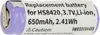 vhbw Akku Ersatz für Philips US14430VR, KR112RRL für Produktbild-Vorschau 1
