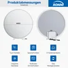 SONNI 80 x 80 x 3,5 cm Blanc Miroir de courtoisie rond avec Voir les images du produit 4