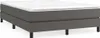 vidaXL Box spring bed frame grey 140x200 cm Imitácia kože Náhľad obrázku produktu 1