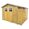 4iQ Holz-Gerätehaus BEN mit Doppeltür und Holzschuppen | Produktbild-Vorschau 1