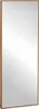 A tall, rectangular mirror with a wooden frame. Produktbild-Vorschau