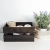 Caja decorativa de madera natural Creative Deco, negra, 30 Vista previa de la imagen del producto 4